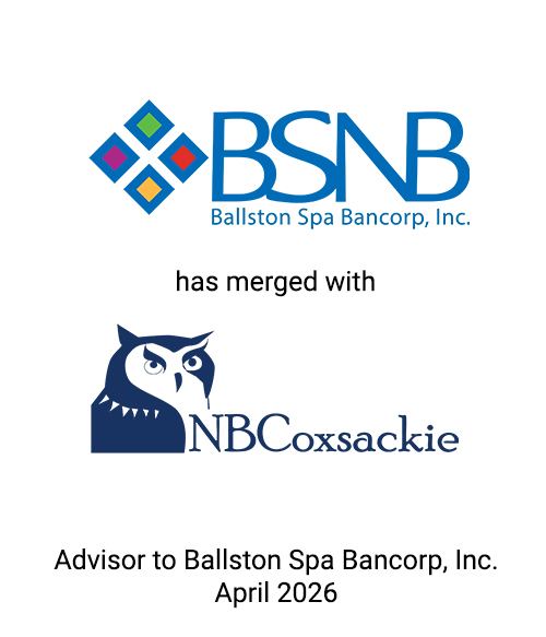 Griffin Advises Ballston Spa Bancorp, Inc. in its Merger with NBC Bancorp, Inc.
