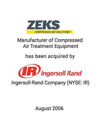 Griffin Represents Manufacturer of Compressed Air Treatment Products in Sale to Ingersoll Rand Company Limited