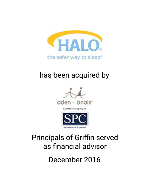 Principals of Griffin Advise Halo Innovations on its Acquisition by aden + anais, a Portfolio Company of Swander Pace Capital