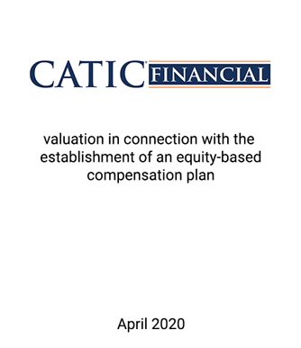 Griffin Serves as Financial Advisor to CATIC Financial, Inc.