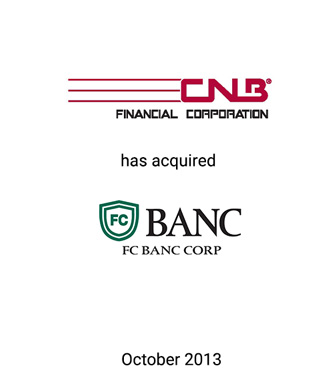 Griffin Financial Group Advises CNB Financial Corporation in its Acquisition of FC Banc Corp.