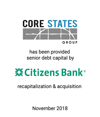 Griffin Represents Core States Group in Acquisition Financing