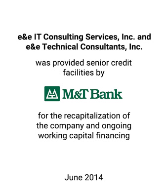 Griffin Represents e&e IT Consulting Services in Recapitalization with IMB Development Corporation and M&T Bank