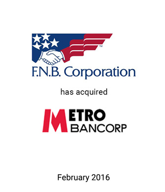 Griffin Provides Fairness Opinion to F.N.B. Corporation