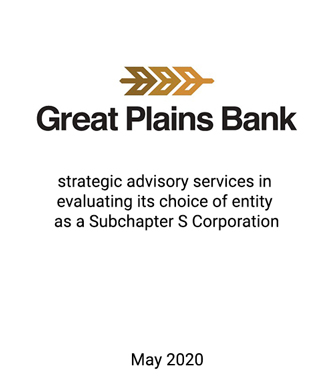 Griffin Financial Group Advises Management and the Board of Directors in Evaluating its Choice as a Subchapter S Corporation