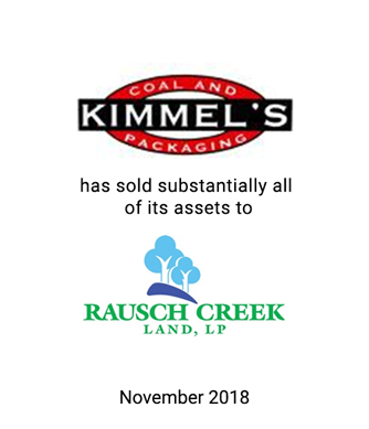 Griffin Serves as Exclusive Investment Banker to Kimmel’s Coal and Packaging, Inc.