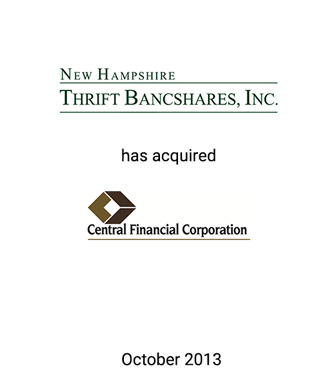 Griffin Financial Group Advises New Hampshire Thrift Bancshares, Inc. on its Acquisition of Central Financial Corporation