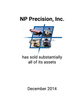 Griffin Advises NP Precision, Inc. on Sale of Assets