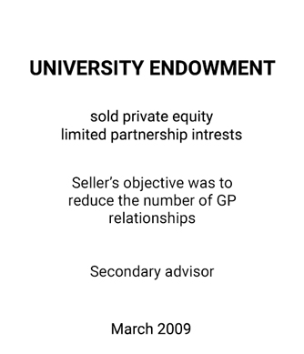 Griffin Serves as Financial Advisor for a University Endowment