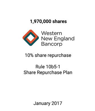 Griffin Serves as Exclusive Repurchase Agent to Western New England Bancorp