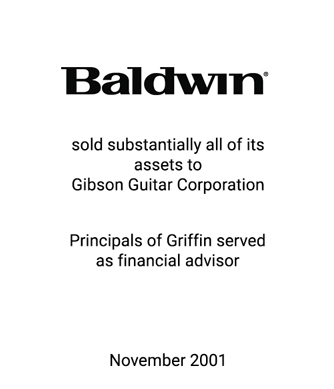 Griffin Serves as financial advisor to Baldwin