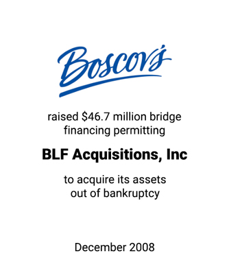 Griffin Arranges Financing for Albert Boscov and BLF Acquisitions, Inc.
