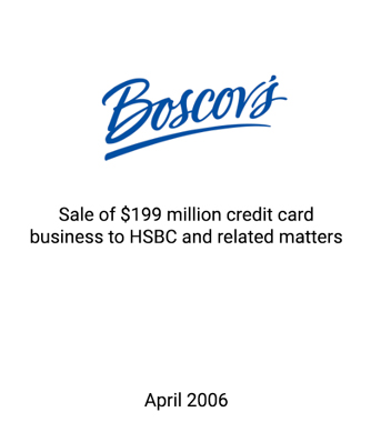 Griffin Serves as Exclusive Advisor to Boscov’s, One of Nation’s Largest Family Owned and Operated Businesses