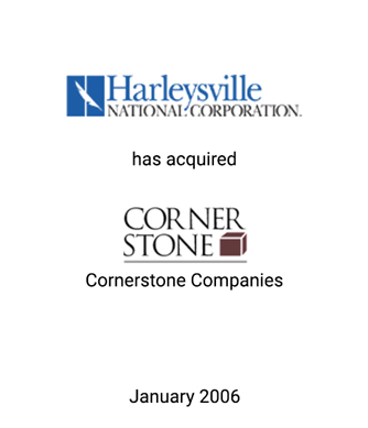 Griffin Serves as Financial Advisor to Harleysville National Corporation