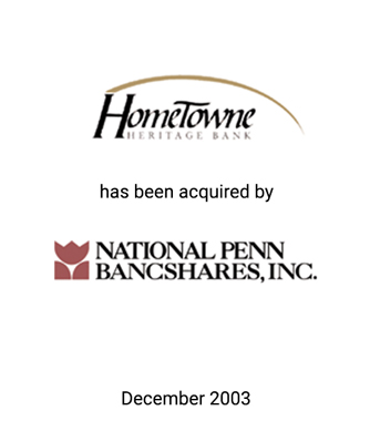 Griffin Serves as Financial Advisor to HomeTowne Heritage Bank