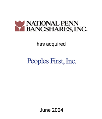 Griffin Serves as Financial Advisor to National Penn Bancshares, Inc.