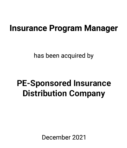 Griffin Serves as Exclusive Financial Advisor to an Insurance Program Manager