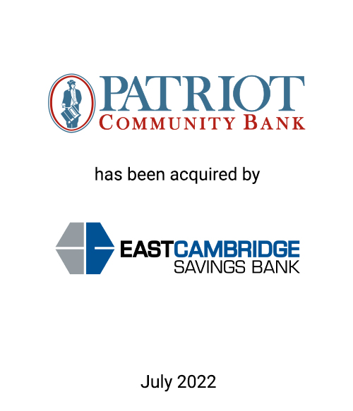Griffin Serves as Exclusive Financial Advisor to Patriot Community Bank