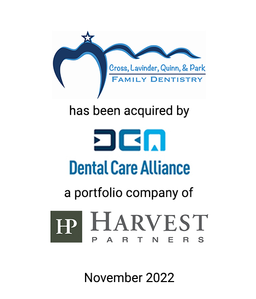 Griffin Serves as Exclusive Investment Banker to Cross, Lavinder, Quinn & Park Family Dentistry