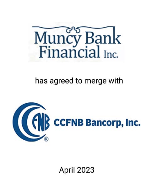 Griffin Serves as Exclusive Financial Advisor to Muncy Bank Financial, Inc.