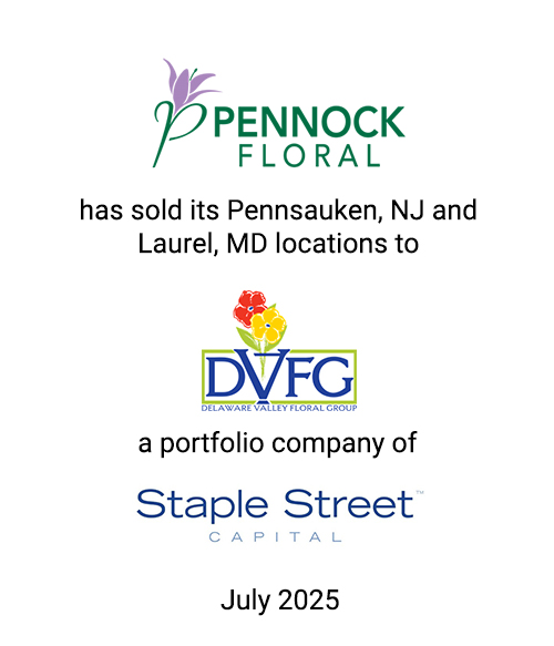 Griffin Serves as Exclusive Investment Banker to the Pennock Company